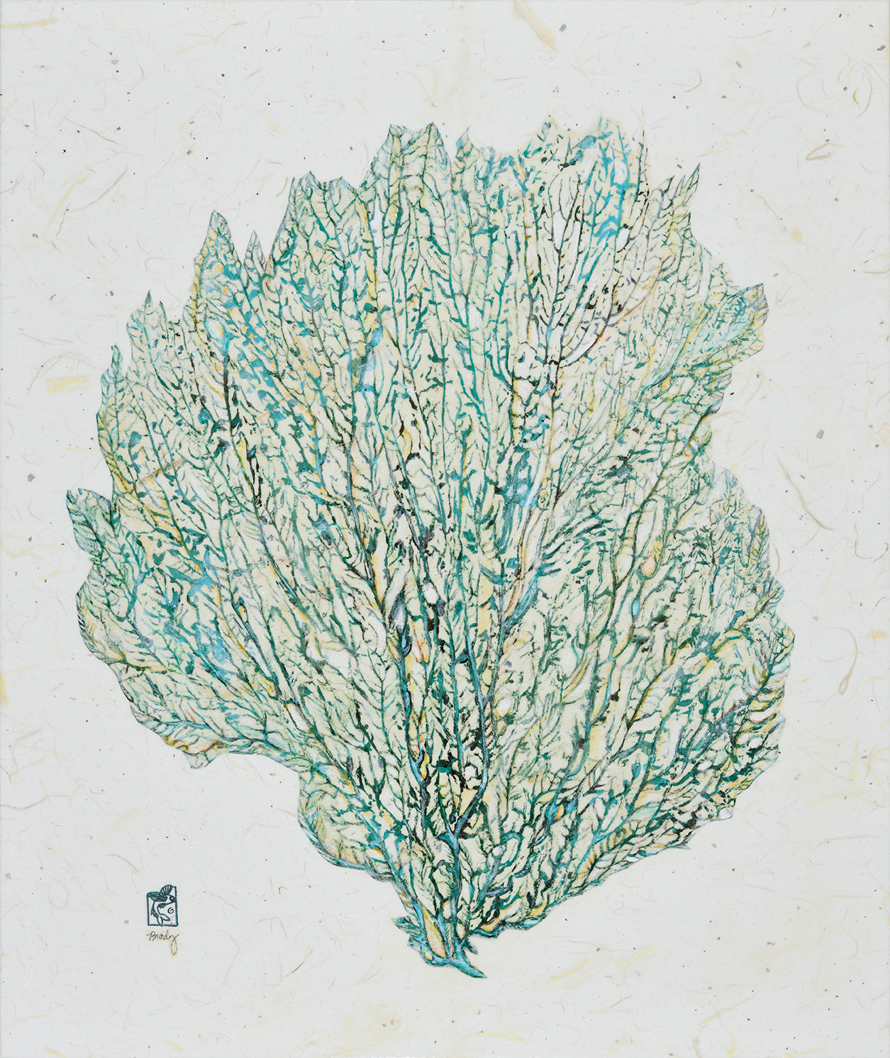 Traditional Gyotaku Joan's Sea Fan