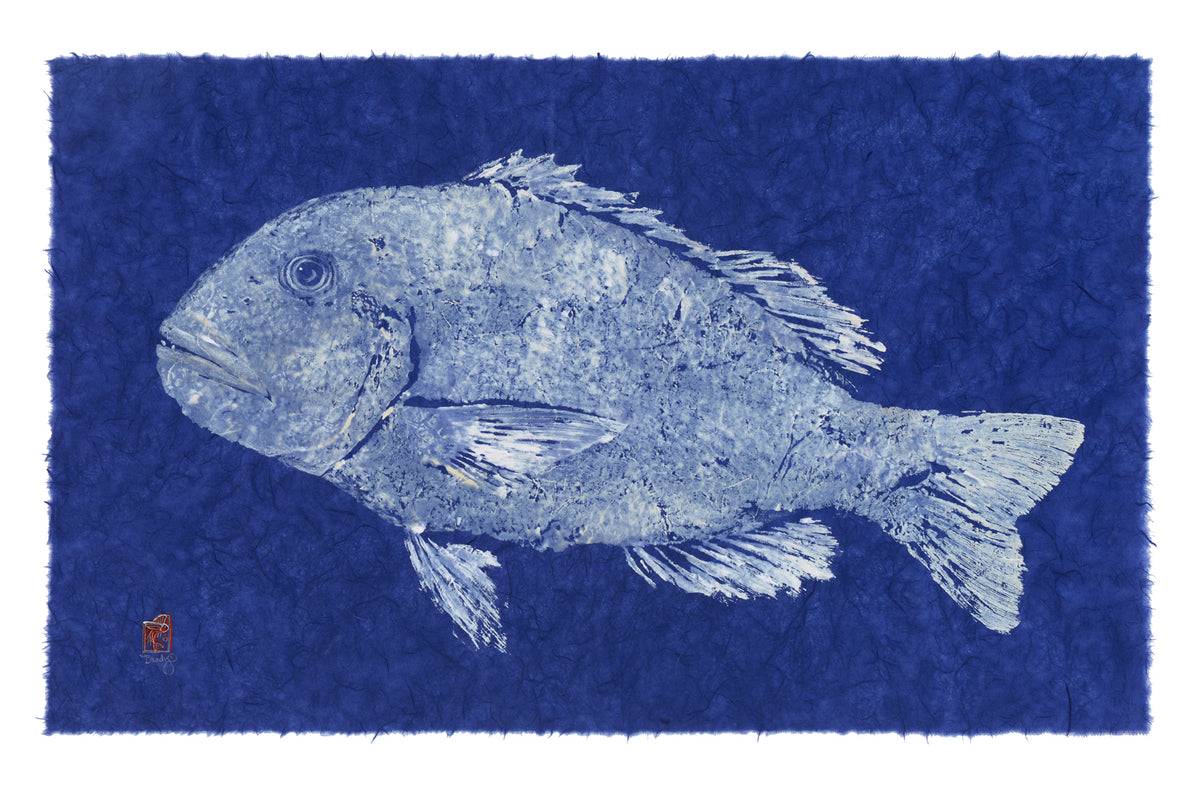 Traditional Gyotaku Mu Fish