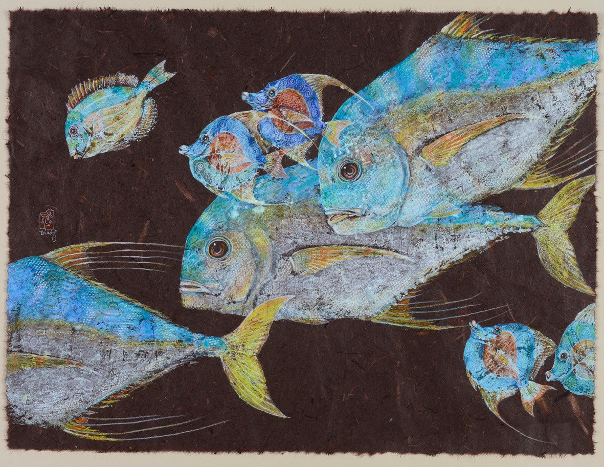 Traditional Gyotaku Kagami & Kihikihi